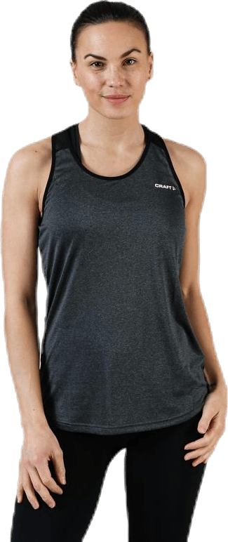 Eaze Singlet Black/Grey, Female, Ropa, Tops, Running, Negro/Gris, M
