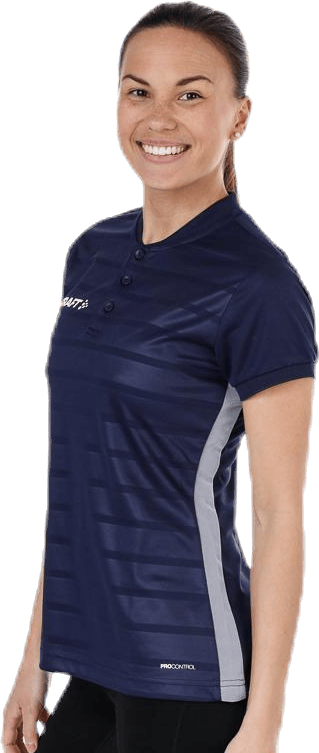 Pro Control Button Jersey W Blue/White - Bild 3