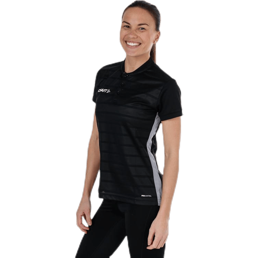 Pro Control Button Jersey W White/Black - Bild 3
