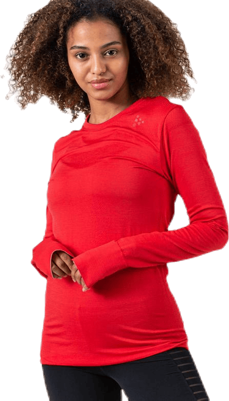 Fuseknit Comfort RN LS Red, Female, Odzież, podstawowe warstwy, Czerwony, XS