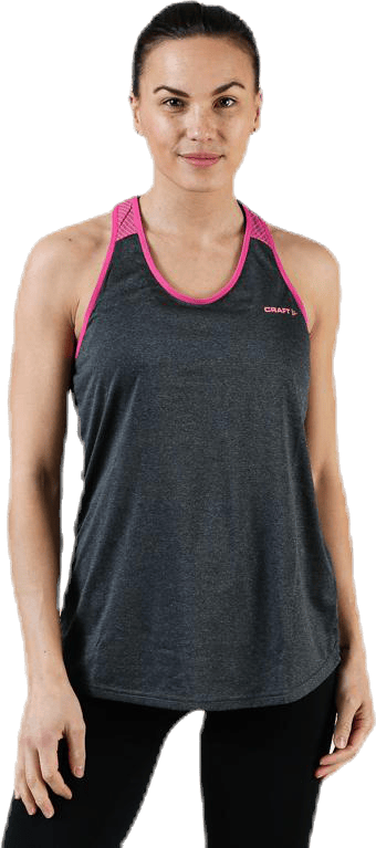 Eaze Singlet Pink/Black/Grey, Female, Ropa, Tops, Running, Rosa/Negro/Gris, S