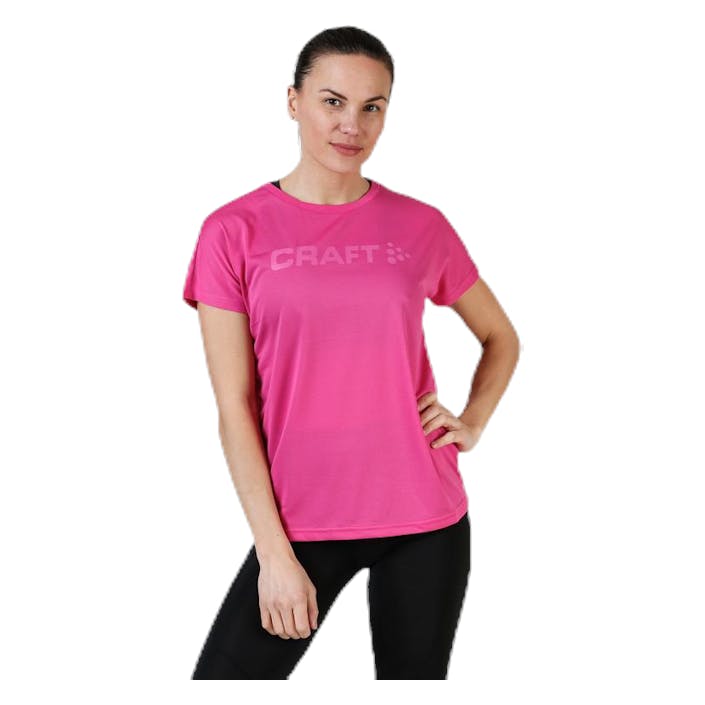 Eaze Mesh Tee Pink, Female, Apparels, T-shirt, Running, Pink, L
