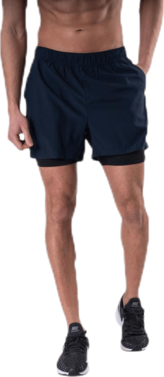 ADV Essence 2-In-1 Stretch Shorts Blue, Male, Apparels, Shorts, Workout, Blue, XXL
