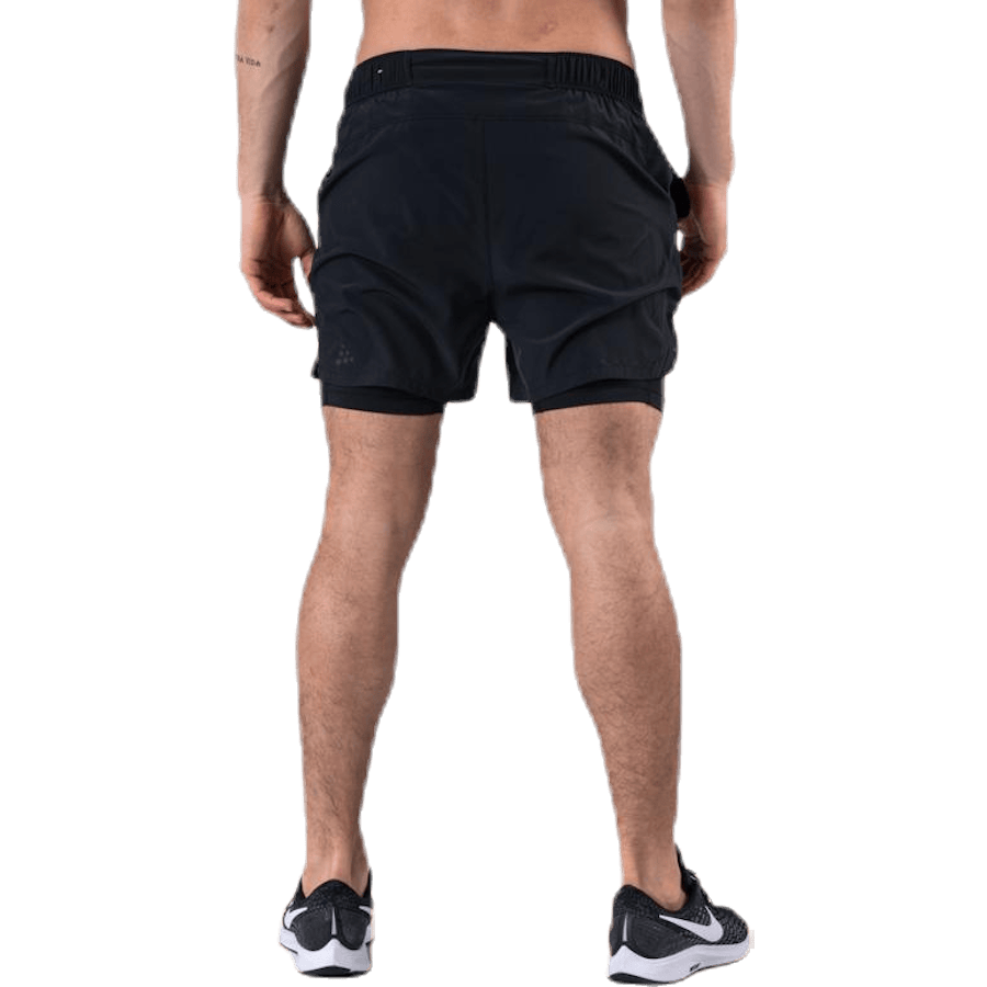 ADV Essence 2-In-1 Stretch Shorts Black - Bild 2
