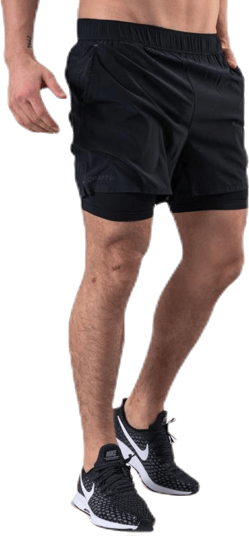 ADV Essence 2-In-1 Stretch Shorts Black - Bild 3