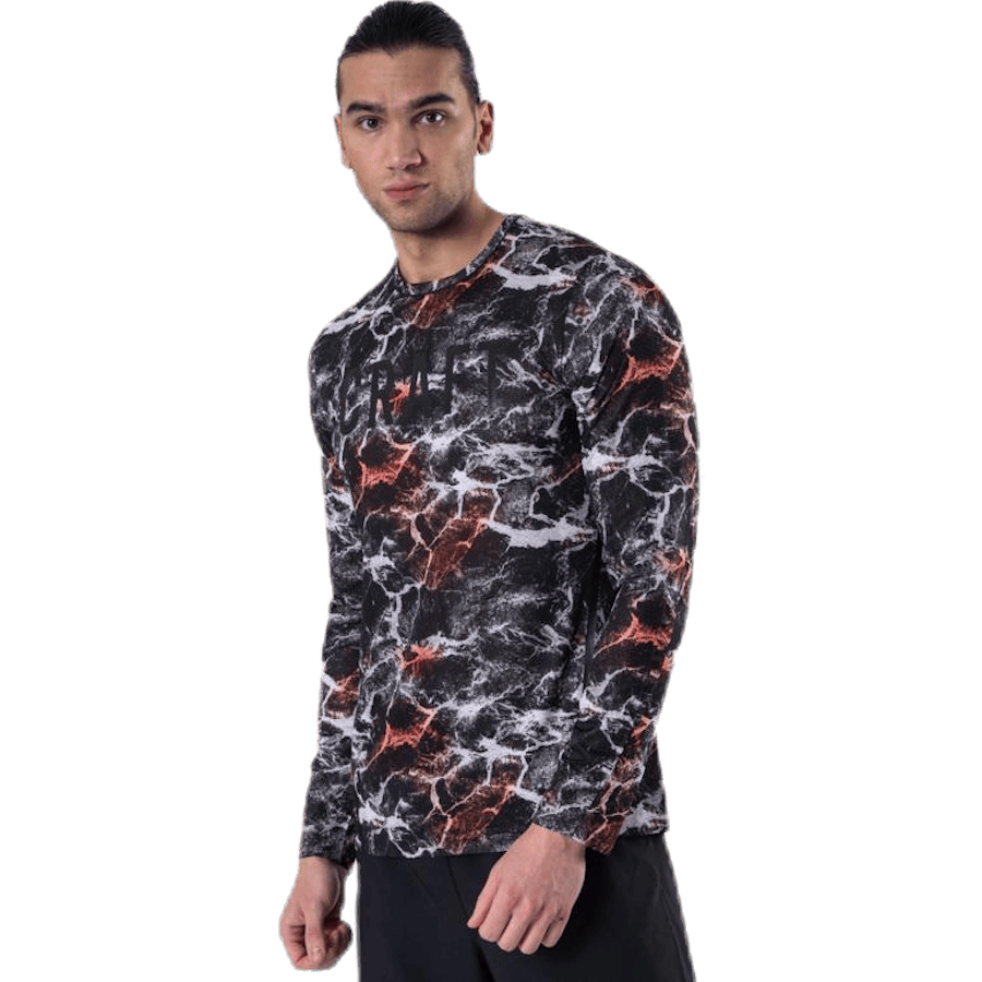 Vent Mesh LS Tee Patterned/Black