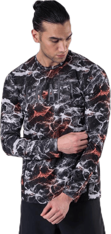 Vent Mesh LS Tee Patterned/Black - Bild 4