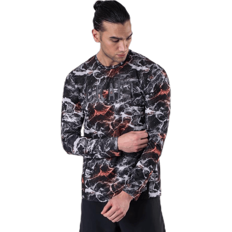 Vent Mesh LS Tee Patterned/Black - Bild 4