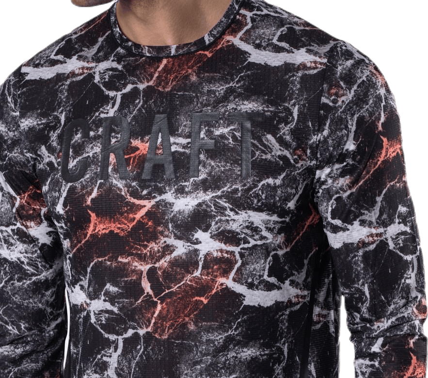 Vent Mesh LS Tee Patterned/Black - Bild 5