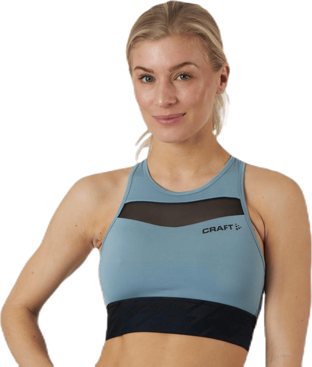 Charge Cropped Mesh Singlet Grey
