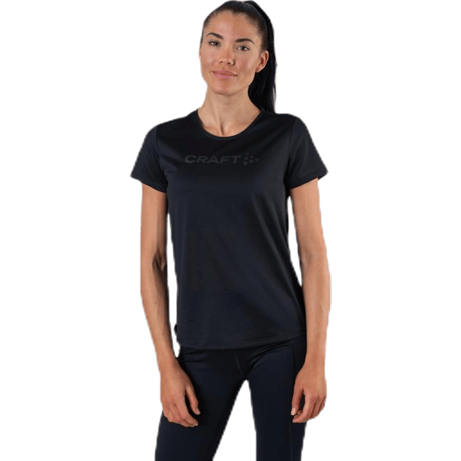 Core Essence SS Mesh Tee Black