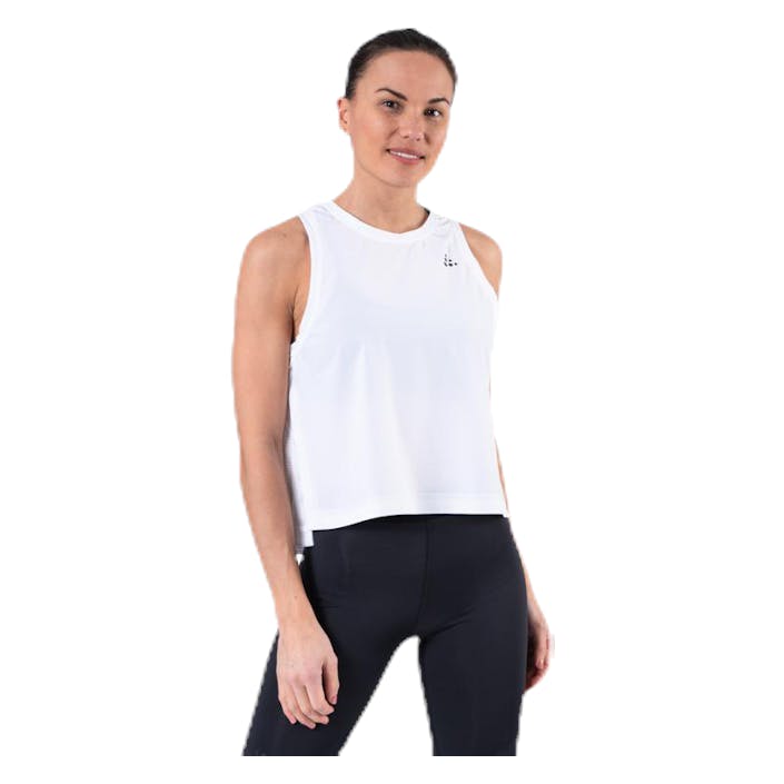 UNMTD High Slit Top White, Female, Apparels, Tops, Workout, White, L