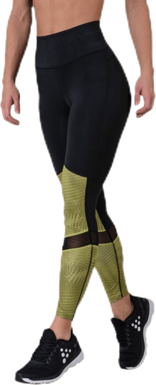 UNMTD High Waist Tights Black/Yellow - Bild 2