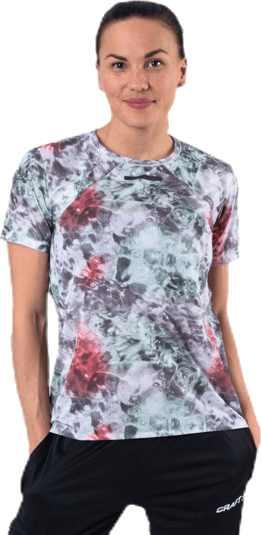 Vent Mesh SS Tee Patterned, Female, Apparels, T-shirt, Workout, Patterned, XS