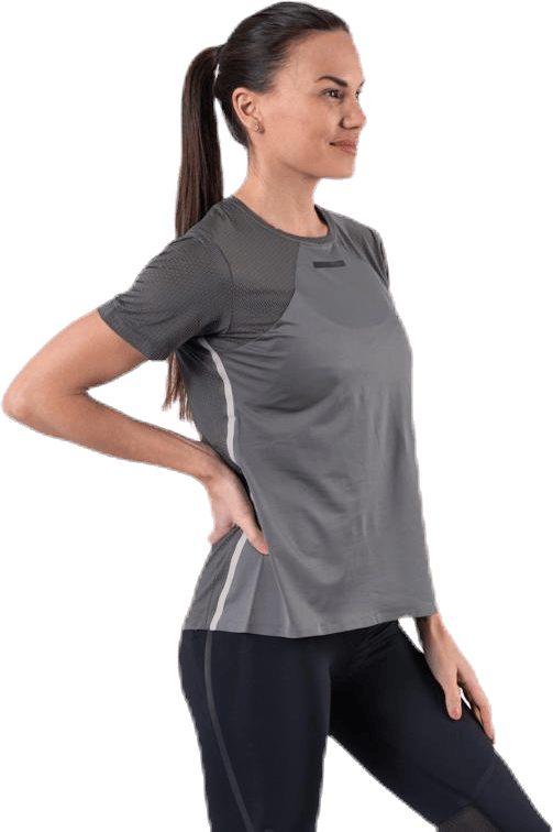 Vent Mesh SS Tee Grey, Female, Odzież, Podkoszulek, Trening, Szary, L