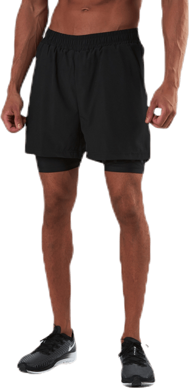 ADV Charge 2 In 1 Shorts Black, Male, Apparels, Leggings, Workout, Black, XL