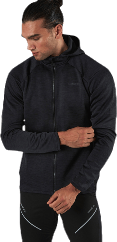 ADV Charge Zip Hood Jkt Black, Male, Apparels, jackets, Workout, Black, S