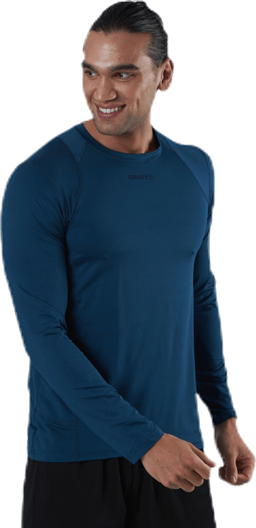 ADV Essence LS Tee Blue, Male, Bekleidung, Hemden, Trainieren, Blau, XXL