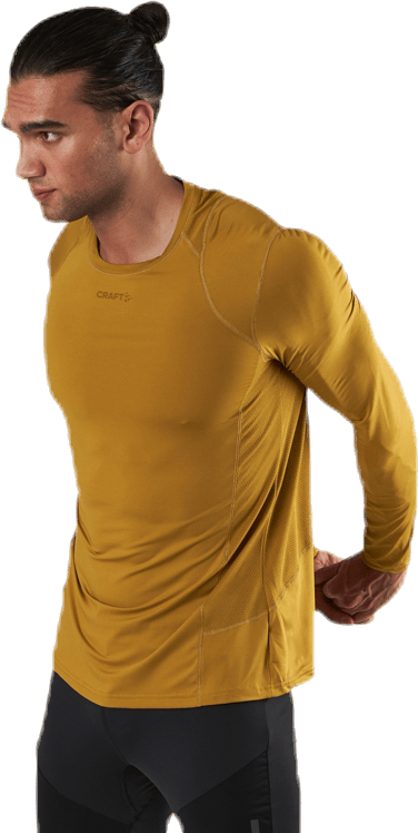 ADV Essence LS Tee Yellow, Male, Apparels, Shirts, Workout, Yellow, XL