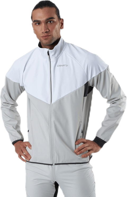 Glide Block Jacket White/Grey