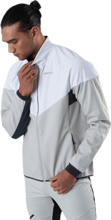 Glide Block Jacket White/Grey - Bild 2
