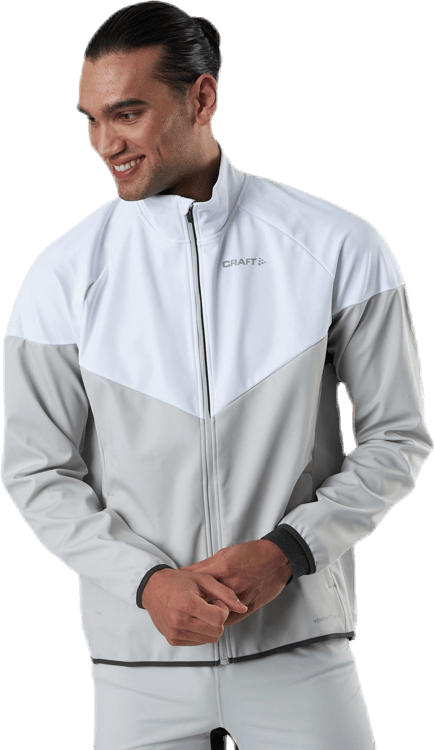Glide Block Jacket White/Grey - Bild 4