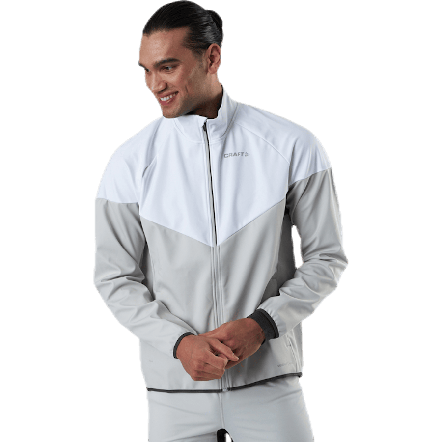 Glide Block Jacket White/Grey - Bild 4