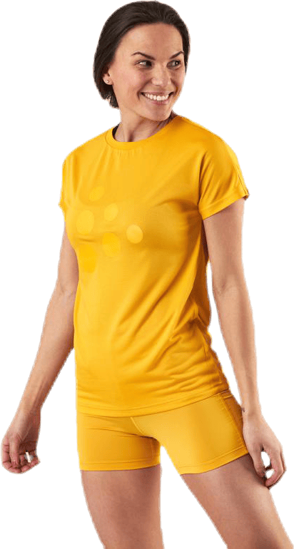 Eaze SS Logo Mesh Tee Orange/Yellow - Bild 4