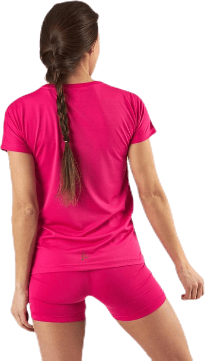 Eaze SS Logo Mesh Tee Pink - Bild 3