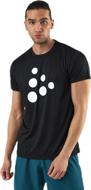 Eaze SS Mesh Tee Black, Male, Aparelhos, Camisa, Corrida, Preto, XXL