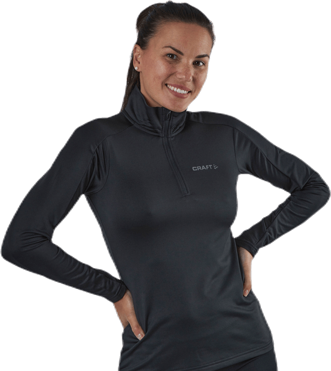 Core Gain Midlayer Black, Female, Odzież, Koszule, Czarny, XL
