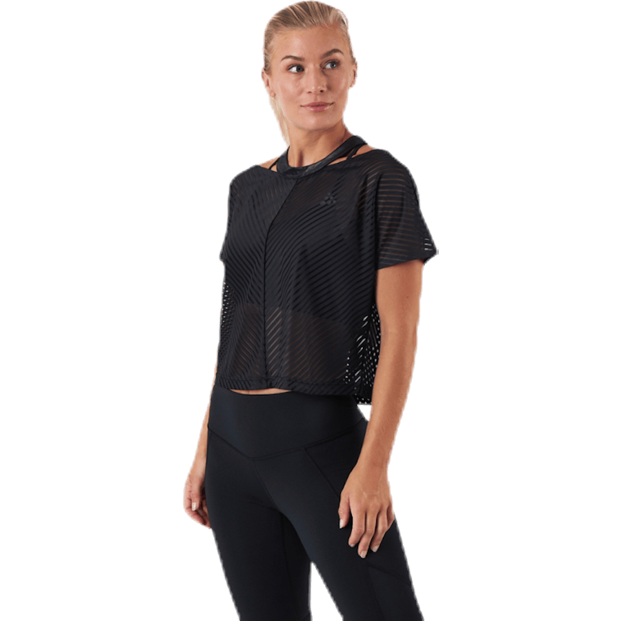 Asome Cropped Tee Black