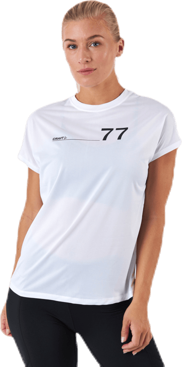 Adv Charge SS Tee White, Female, Kläder, T-shirt, Träning, Vit, M