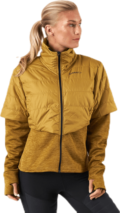 ADV Warm Padded Jkt Black/Yellow, Female, Apparels, jackets, Workout, Black/Yellow, XL