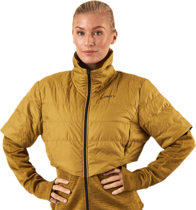 ADV Warm Padded Jkt Black/Yellow - Bild 2