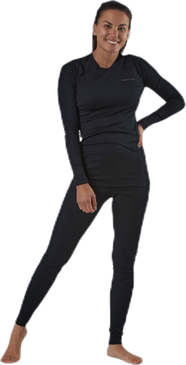 Core Warm Baselayer Set Black, Female, Kläder, basskikt, Svart, XXL