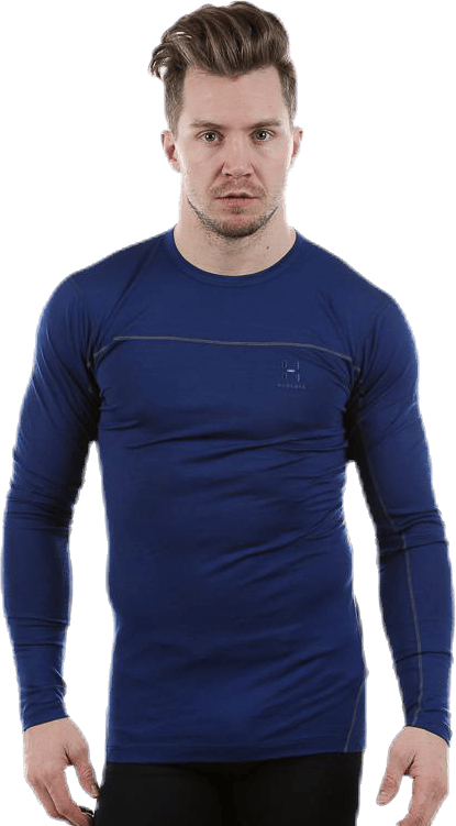 Actives Merino II Roundneck Blue