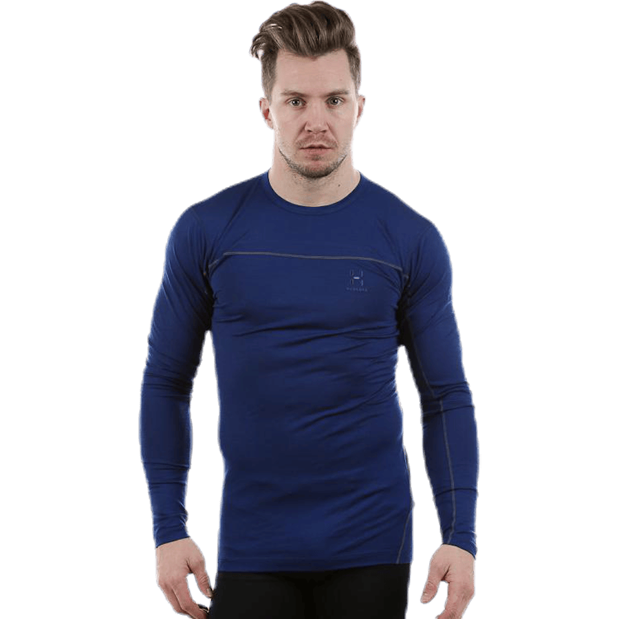 Actives Merino II Roundneck Blue