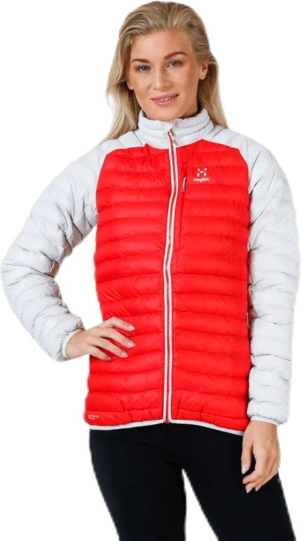Essens Mimic Jacket White/Red, Female, Apparels, jackets, White/Red, S