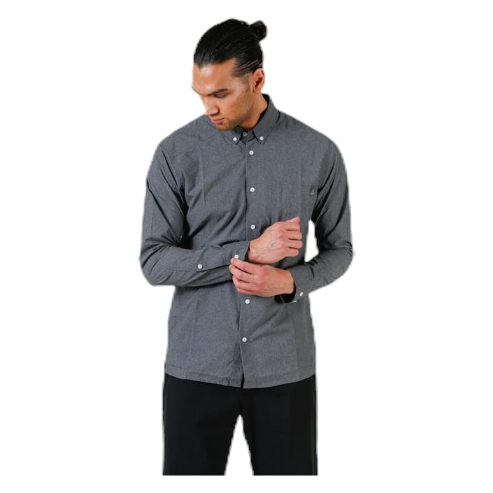 Vejan LS Shirt Grey, Male, Abbigliamento, Camicie, Grigio, M