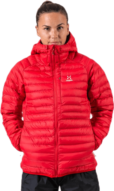 Essens Mimic Hood Red, Female, Apparels, jackets, Red, XL