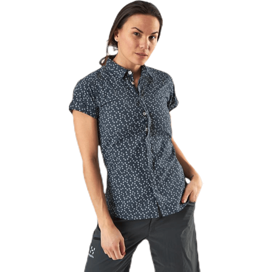 Idun SS Shirt Blue/Patterned