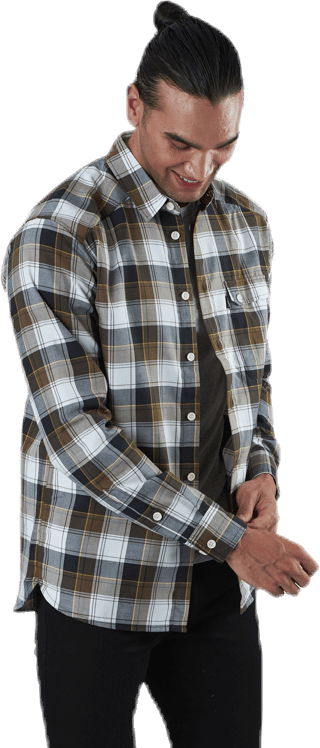 Tarn Flannell Shirt Brown, Male, Kläder, Skjortor, Brun, XL