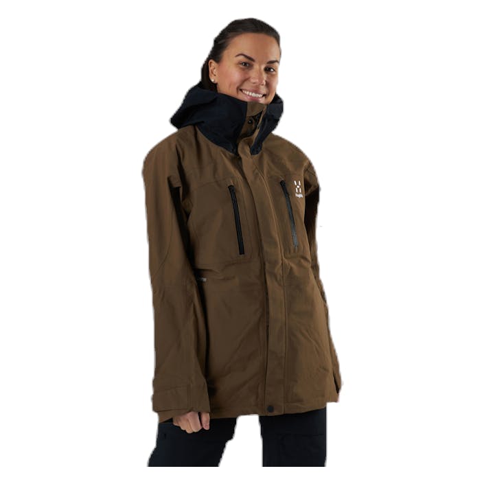Elation GTX Jacket Brown/Black, Female, Bekleidung, Jacken, Alpinsport, Braun/Schwarz, XS