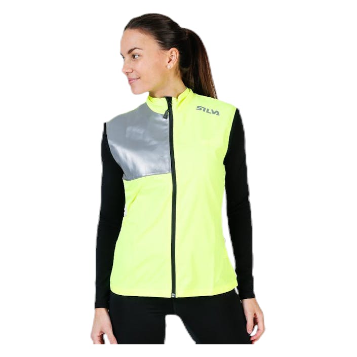 Silva Perform Vest Yellow, Female, Apparels, jackets, Running, Yellow, L