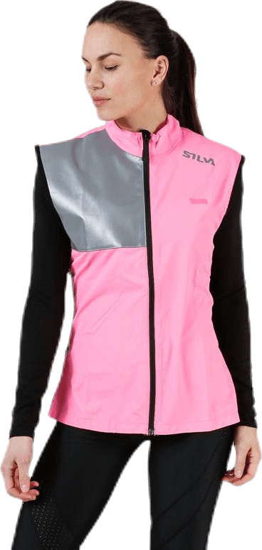 Silva Perform Vest Pink, Female, Apparels, jackets, Running, Pink, L