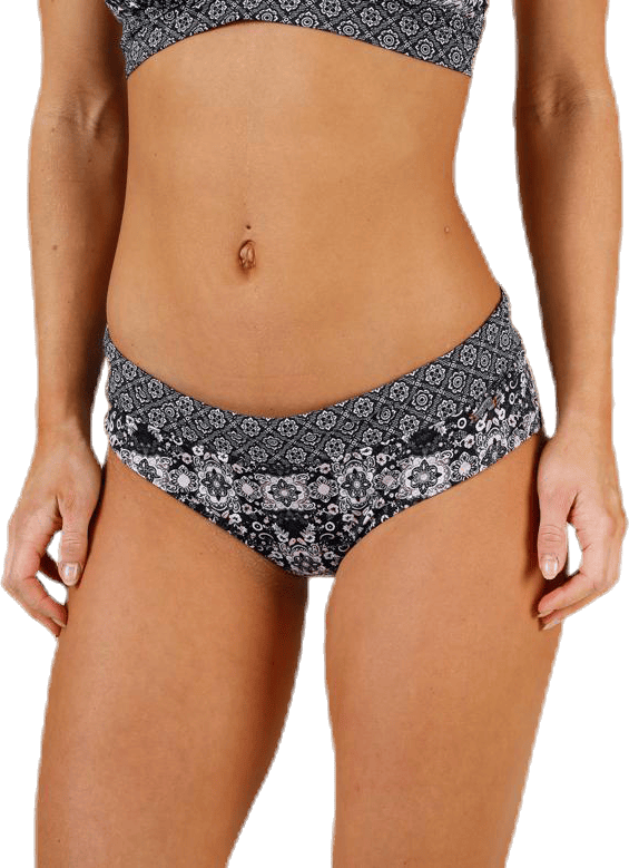 Blossom Bikini Bottom Black