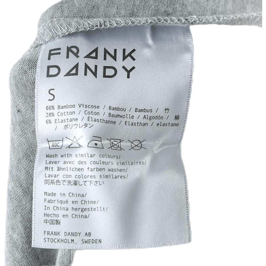 Bamboo Straight Tee Grey - Bild 5