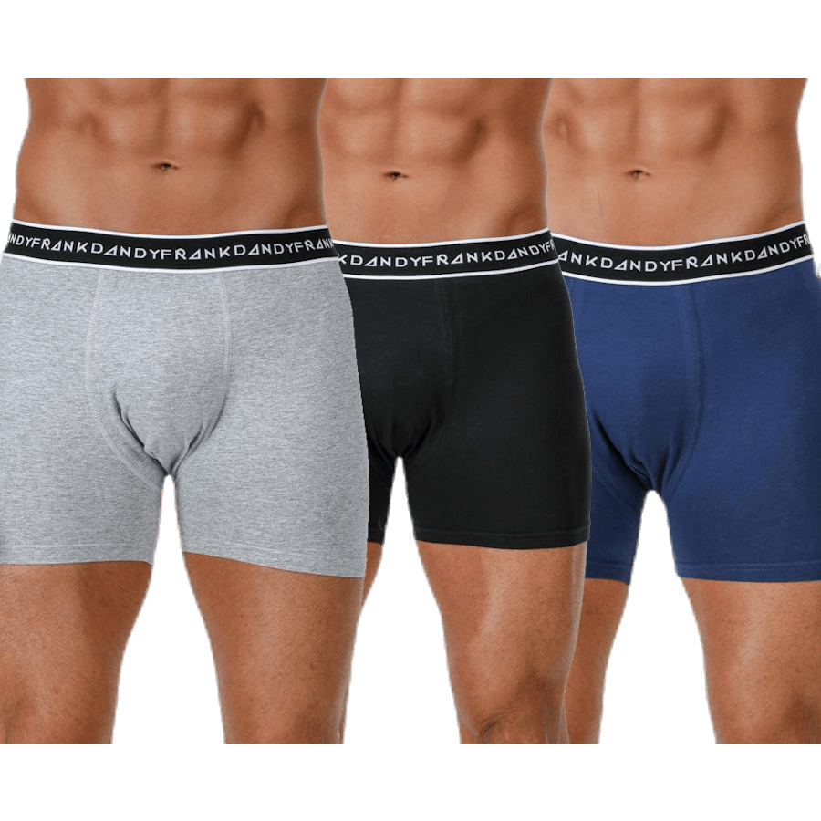 Organic Cotton Boxer 5-Pack Blue/Black/Grey