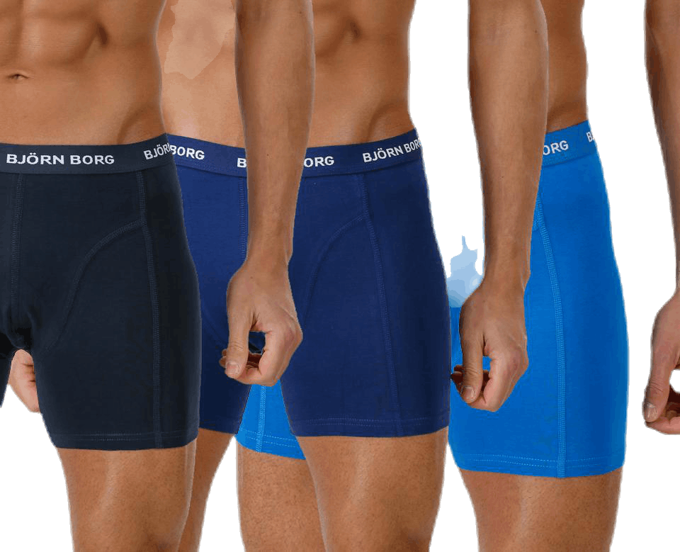 Solid Shorts 3-Pack Blue